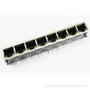 1 X 8 Port Female Multi-Port RJ45 Jack , 1000M Base Tab-Dow